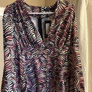 Nasty Gal Vibrant Zebra Print Dress